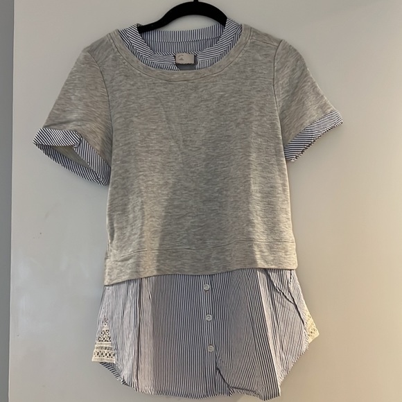 Anthropologie Postmark double layer top - Picture 3 of 8